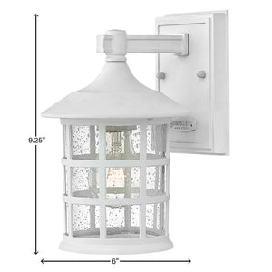 Fjord 6" One Light Small Wall Mount Lantern, Classic White