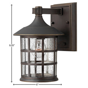 Fjord 6" One Light Small Wall Mount Lantern, Oil Rubbed Bronze