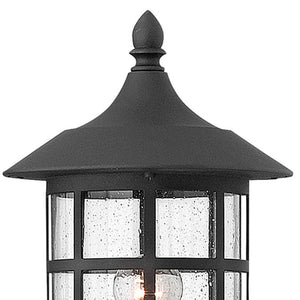 Fjord 10" One Light Medium Post Mount Lantern, Black