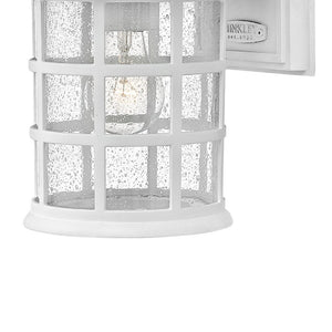 Fjord 8" One Light Small Wall Mount Lantern, Classic White