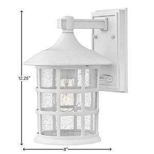 Fjord 8" One Light Small Wall Mount Lantern, Classic White