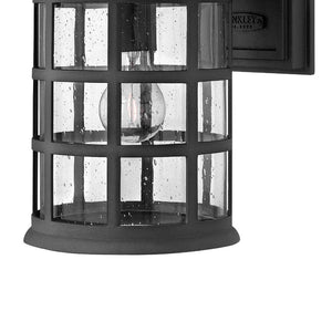 Fjord 10" One Light Medium Wall Mount Lantern, Black