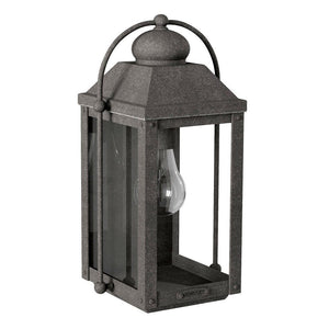 Kiosk 7" One Light Small Wall Mount Lantern, Aged Zinc