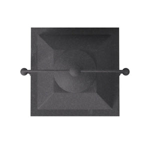Kiosk 11" Three Lights Large Wall Mount Lantern, Aged Zinc
