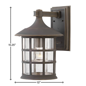 Grotto 10" One Light Medium Wall Mount Lantern, Oil Rubbed Bronze