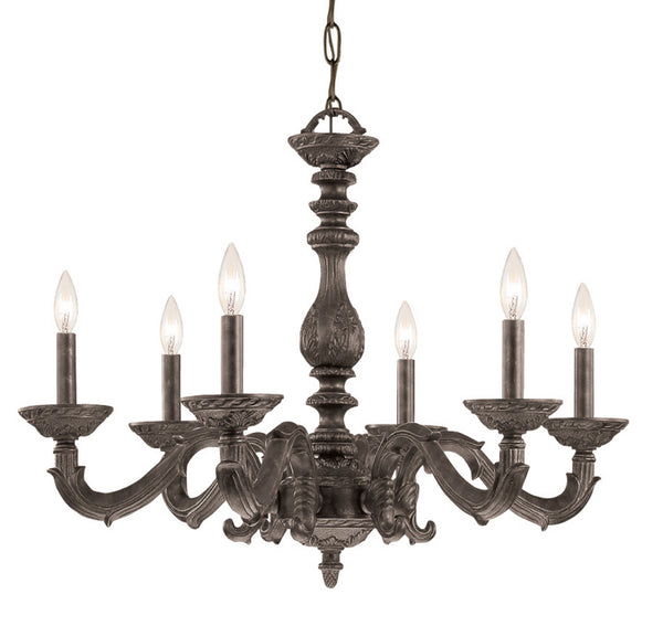 Maison Parisienne 28'' Six Light Chandelier, Venetian Bronze - Main Product Image.jpg