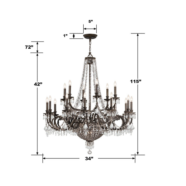 Consuela 44'' 23 Light Chandelier, English Bronze - Alternate Product Image 3.jpg
