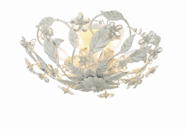 Maison Parisienne 16'' Six Light Semi Flush Mount, Antique White Alt 4.jpg