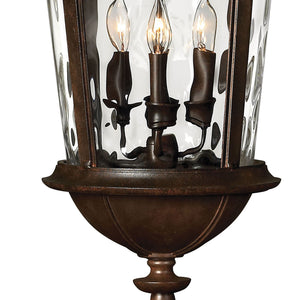 Oculus 12" Four Lights Large Hanging Lantern, River Rock