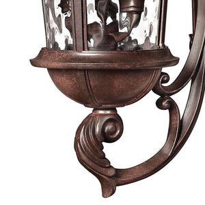 Oculus 9" Three Lights Large Wall Mount Lantern, River Rock