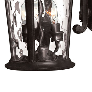 Oculus 9" Three Lights Medium Wall Mount Lantern, Black