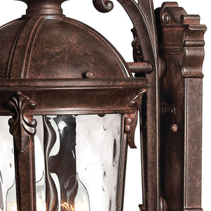 Oculus 9" Three Lights Medium Wall Mount Lantern, River Rock