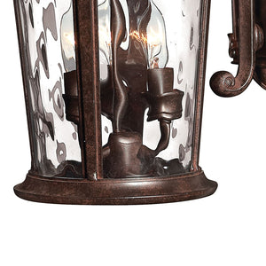 Oculus 9" Three Lights Medium Wall Mount Lantern, River Rock
