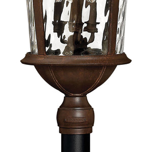 Oculus 14" Six Lights Extra Large Post Post Top or Pier Mount Lantern, River Rock