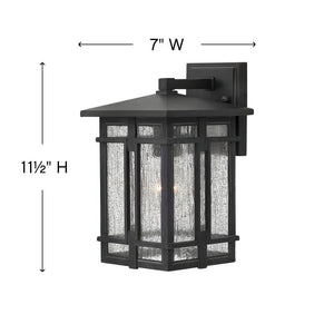 Hearth 7" One Light Small Wall Mount Lantern, Museum Black