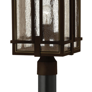 Hearth 11" One Light Medium Post Mount Lantern, Oil Rubbed Bronze