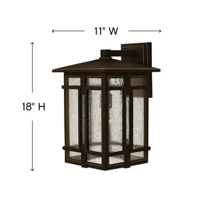Hearth 11" One Light Medium Wall Mount Lantern, Oil Rubbed Bronze