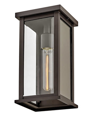 Zephyr 6" One Light Small Wall Mount Lantern, Oil Rubbed Bronze