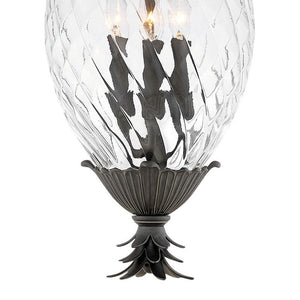 Beryl 12" Four Lights Large Hanging Lantern, Museum Black