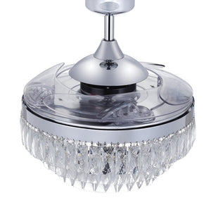 Vyre 48" Six Light Airelume Ceiling Fan, Chrome