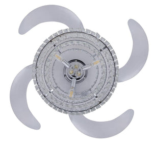 Vyre 48" Six Light Airelume Ceiling Fan, Chrome