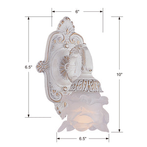 Maison Parisienne 6.5'' One Light Wall Sconce, Antique White - Alternate Product Image 1.jpg