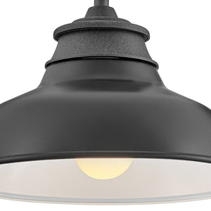 Monolith 12" One Light Small Gooseneck Barn Light, Aged Zinc