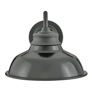 Monolith 12" One Light Small Gooseneck Barn Light, Museum Black