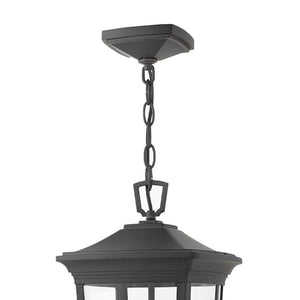 Cobalt 10" Three Lights Medium Hanging Lantern, Museum Black