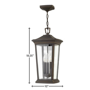 Cobalt 10" Three Lights Medium Hanging Lantern, Oil Rubbed Bronze