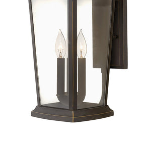 Cobalt 10" Three Lights Large Wall Mount Lantern, Oil Rubbed Bronze