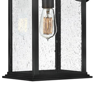 Vista 8" One Light Medium Wall Mount Lantern, Textured Black