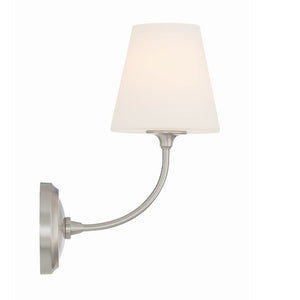 Sylvain 6" One Light Sconce, Brushed Nickel