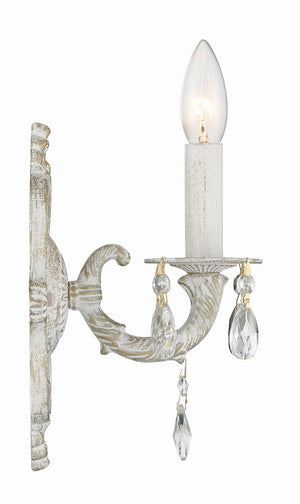Maison Parisienne 6.25'' One Light Crystal Wall Sconce, Antique White Hand Cut Crystal - Alternate Product Image 3.jpg