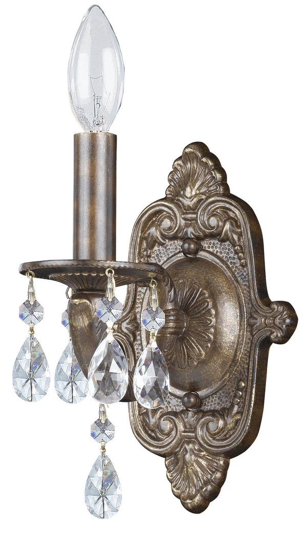 Maison Parisienne 6.25'' One Light Crystal Wall Sconce, Bronze Hand Cut Crystal - Main Product Image.jpg