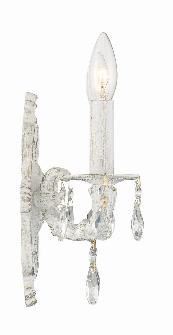 Maison Parisienne 10'' Two Light Crystal Wall Sconce, Antique White Hand Cut Crystal Alt 4.jpg