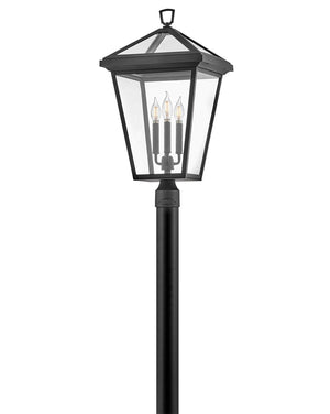 Proxy 14" Three Lights Large Post Mount Lantern, Museum Black