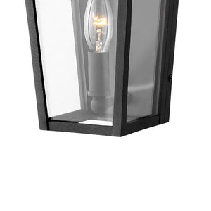 Proxy 6" One Light Small Wall Mount Lantern, Museum Black