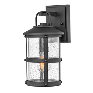 Delta 7" One Light Medium Wall Mount Lantern, Black