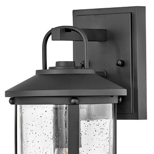 Delta 7" One Light Medium Wall Mount Lantern, Black
