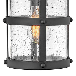 Delta 7" One Light Medium Wall Mount Lantern, Black