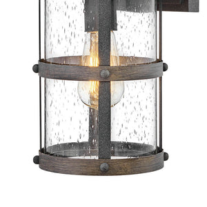 Delta 7" One Light Medium Wall Mount Lantern, Aged Zinc