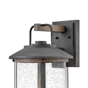 Delta 10" Three Lights Medium Wall Mount Lantern, Aged Zinc