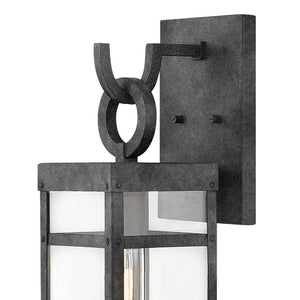 Porter 6" One Light Medium Wall Mount Lantern, Aged Zinc