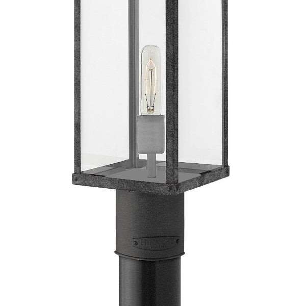 Porter 6" One Light Large Post Top or Pier Mount Lantern, Aged Zinc