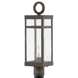 Porter 6" One Light Large Post Mount Lantern, Oil Rubbed Bronze