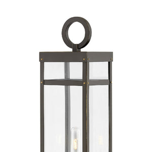 Porter 6" One Light Large Post Mount Lantern, Oil Rubbed Bronze