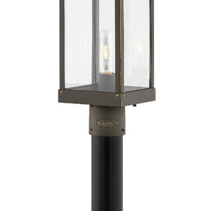 Porter 6" One Light Large Post Mount Lantern, Oil Rubbed Bronze