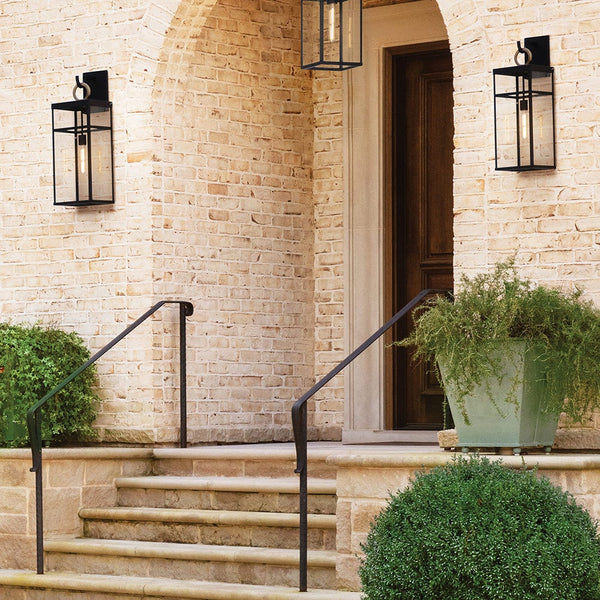 Porter 7" One Light Medium Hanging Lantern, Aged Zinc