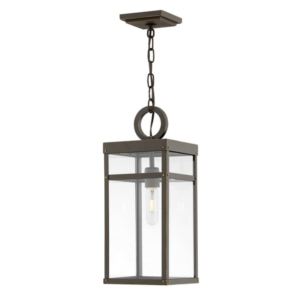 Porter 7" One Light Medium Hanging Lantern, Oil Rubbed Bronze
